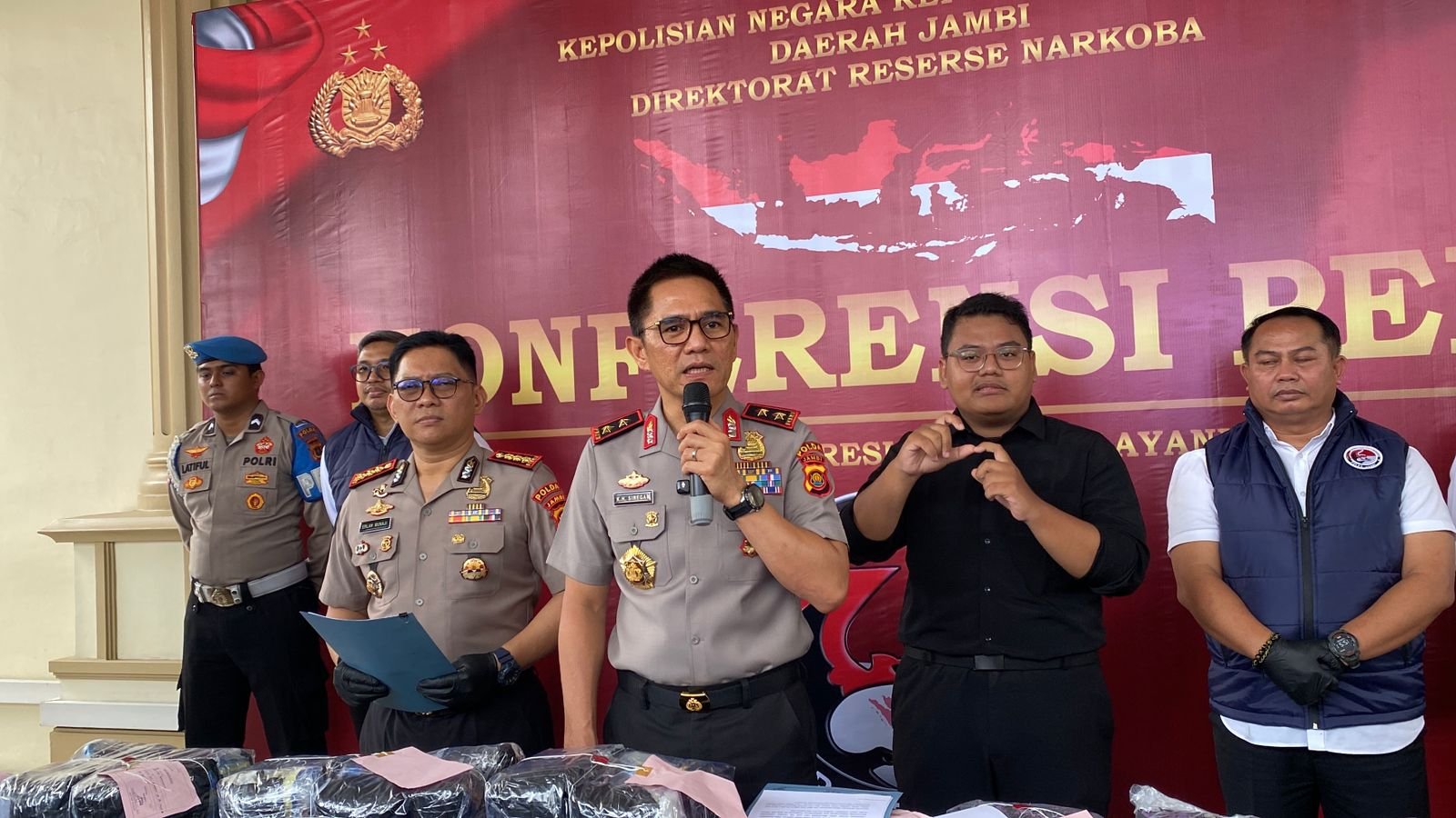 Kapolda Jambi Pastikan Dalami Fakta Sidang Kasus Sabu 58 Kg: “Dipantau Mabes hingga Internasional